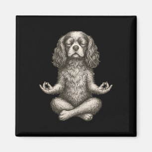 Imã Cachorro Yoga Vintage Cavalier King Charles Spanie