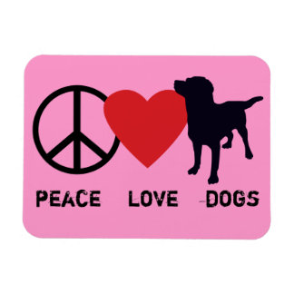 Ímã Cachorros do Amor pela Paz