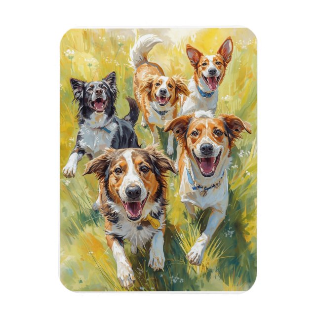 Ímã Cachorros Felizes  (Vertical)