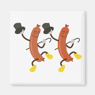 Imã Cachorros quentes da dança