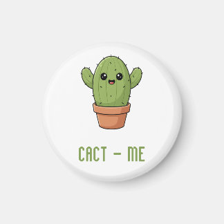 Imã Cact-Us Funny Cactus Couple Pun Anniversary Gift