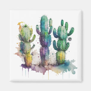 Imã Cactus design com balas coloridas