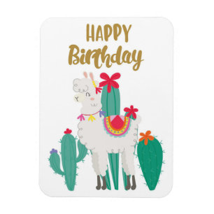 Ímã Cactus Feliz Aniversário
