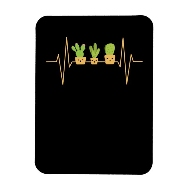 Ímã Cactus Heartbeat (Vertical)