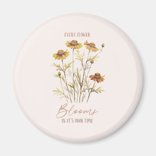 Imã Cada Flor Bloqueia Seu Próprio Tempo - Floral Russ