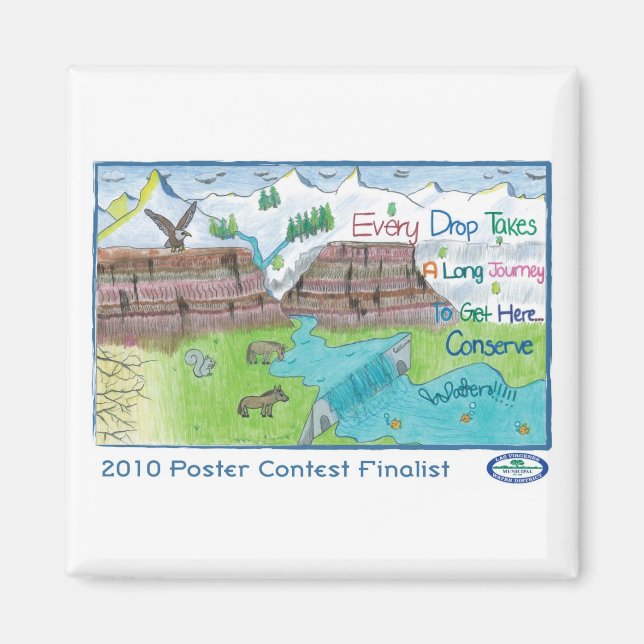 Imã Cada gota leva uma longa jornada para chegar aqui. (Frente)