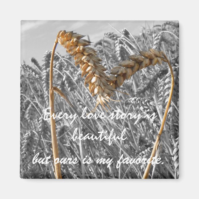 Imã Cada história de amor é Belo Magnet de Citação (Frente)