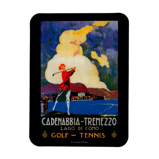 Ímã CadativbiaTremezzo Vintage PosterEuropa (Vertical)