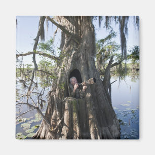 Imã Caddo Lake, cego à caça