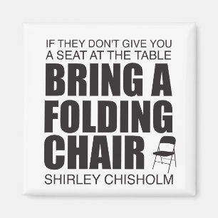 Imã Cadeira de dobradura de Shirley Chisholm