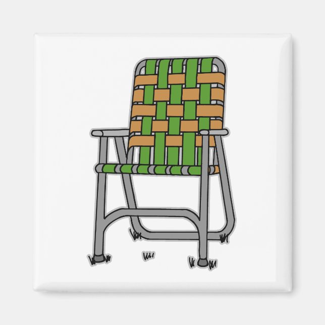 Imã Cadeira do gramado dobrável (Frente)