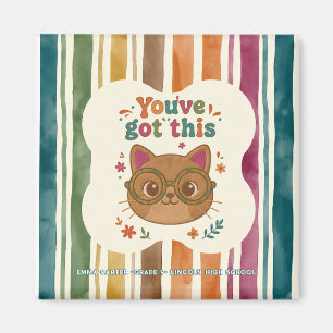 Imã Caderno Personalizado de Gato Diário Escolar