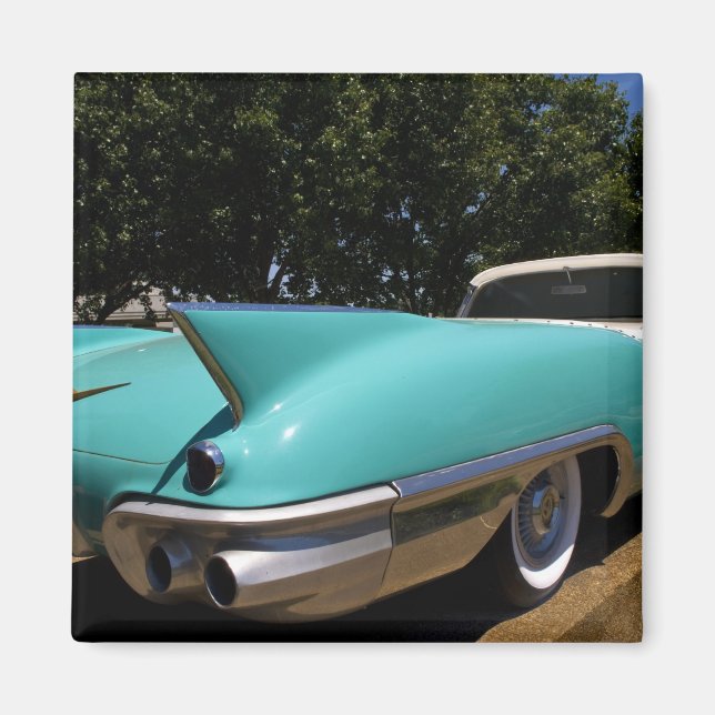 Imã Cadillac conversível verde de Elvis Presley em (Frente)