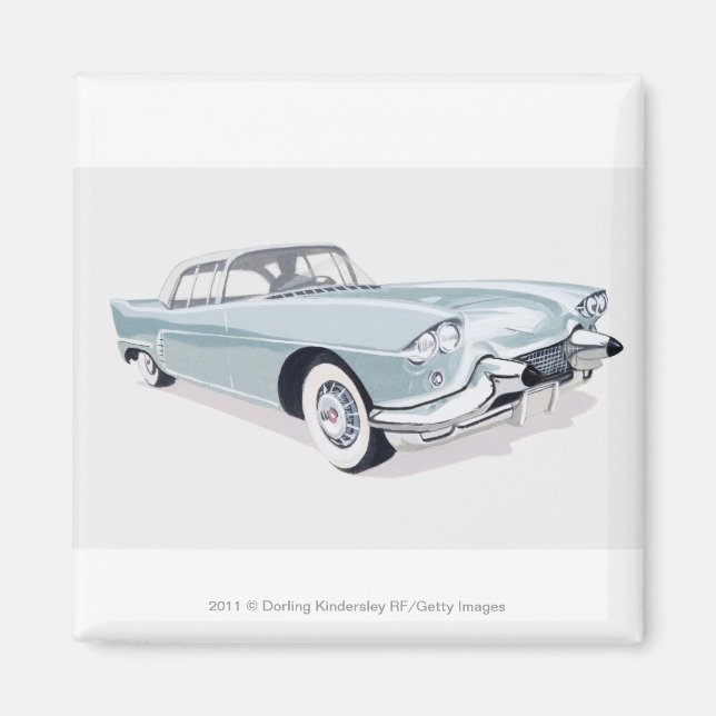 Imã cadillac de 1957 com silhueta de dentro de conduto (Frente)