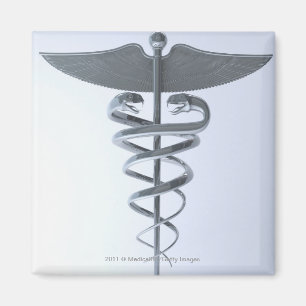 Imã Caduceus médico do metal
