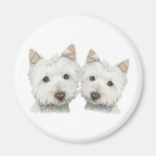 Imã Cães bonitos de Westie