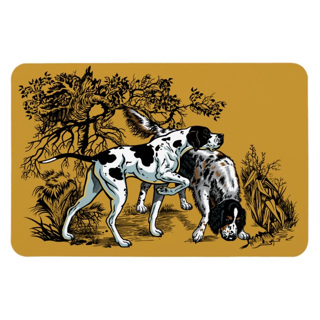 Ímã cães caçadores (Horizontal)