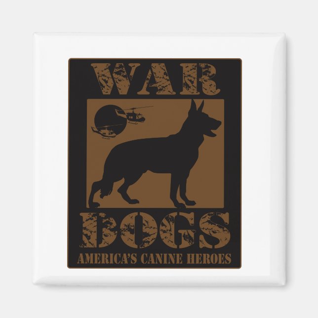 Imã Cães de Guerra-Trabalho de arte (Frente)