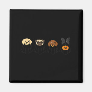 Imã Cães de Halloween Pug Lab Dachshund Terrier Fantas