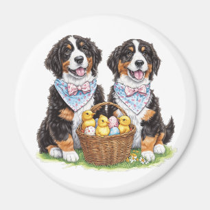 Imã Cães de Montanha Bernese páscoas