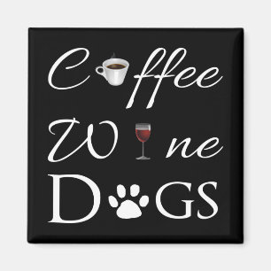 Imã Cães de Vinho Café