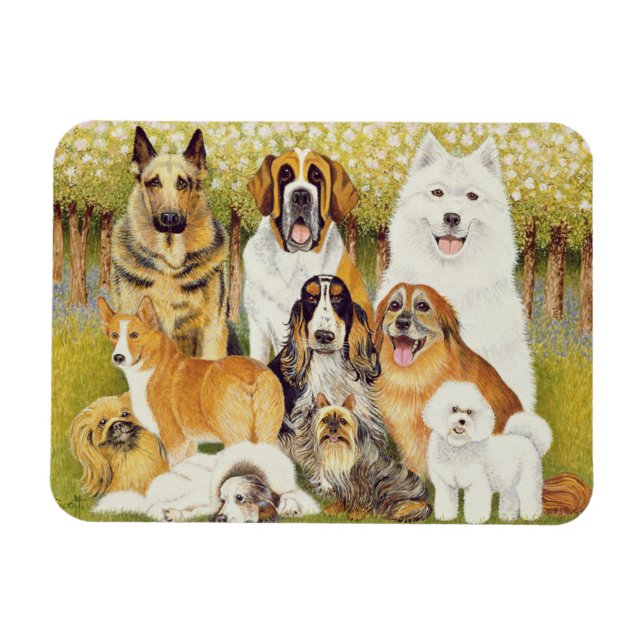 Ímã Cães em maio (Horizontal)