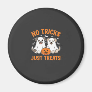 Imã Cães Fantasmas de Halloween Sem Truques Apenas Pre