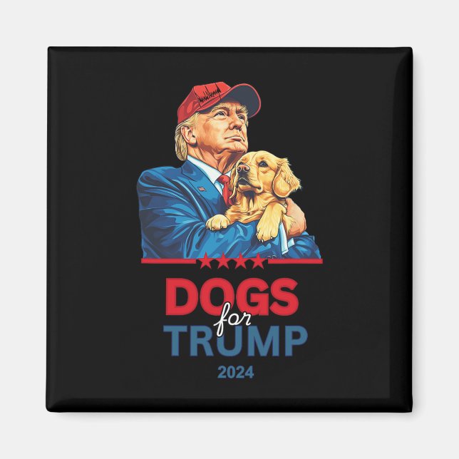 Imã Cães Para Trump Trump (Frente)