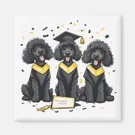 Imã Cães Poodle Padrão De Graduação