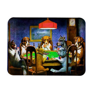 Ímã Cães que jogam o póquer