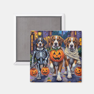 Imã Cães São Bernardo em Fantasias de Halloween