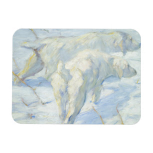 Ímã Cães Siberian na neve