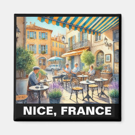 Imã Café ao ar livre em Nice France Mug