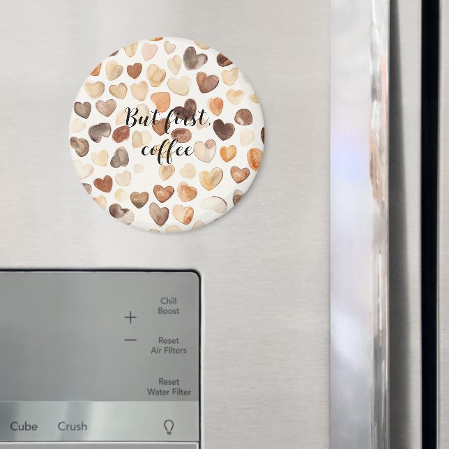 Imã Café Bean Hearts Café Primeiro (In Situ (Fridge))