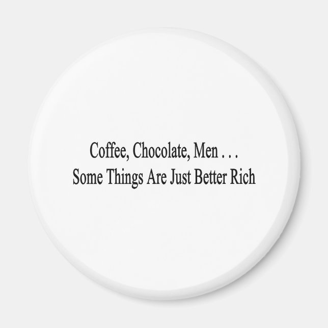 Imã Café, Chocolate, Homens (Frente)