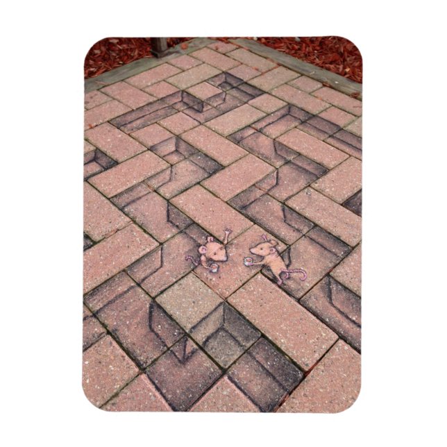 Ímã café com raça rato (Vertical)