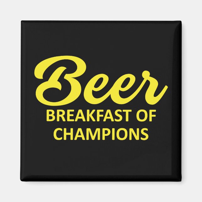Imã Café Da Manhã De Cerveja De Champiões (Frente)
