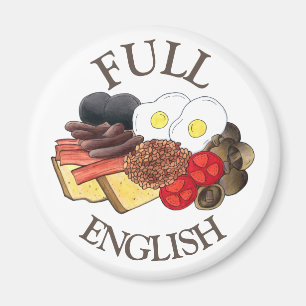 Imã Café da manhã inglês do cheio Reino Unido - Sala d
