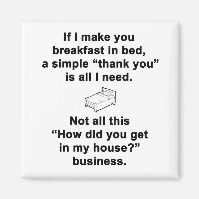 Imã Café da Manhã na Cama (Frente)