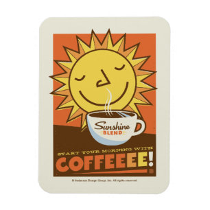 Ímã Café da mistura da luz do sol