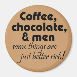 Imã Café de cozinha engraçada magnatas com piada de ch