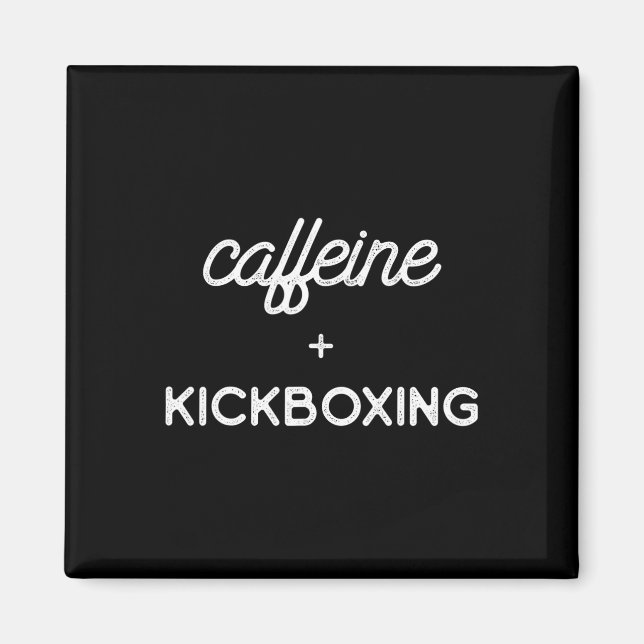 Imã Café de Kickboxing Treino de Kick Boxing  (Frente)