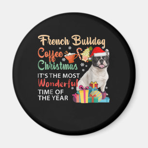 Imã Café do Bulldog Francês Natal É Maravilhoso