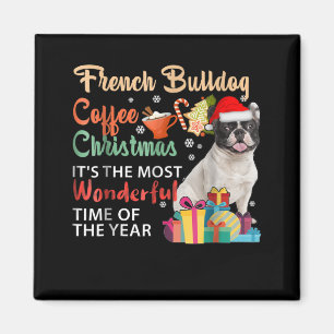 Imã Café do Bulldog Francês Natal É Maravilhoso