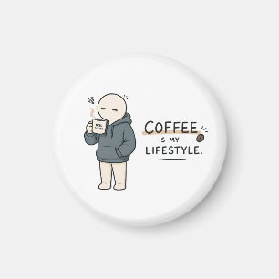Imã Café É Meu Estilo de Vida Piada de Café Meme