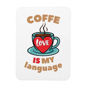 Ímã Café é minha língua de amor