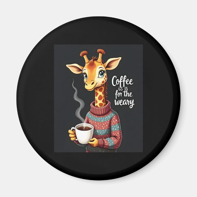 Imã Café é para o Frio Engraçado Girafa Café (Frente)