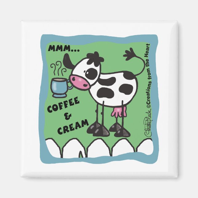 Imã Café e Vaca de Creme (Frente)