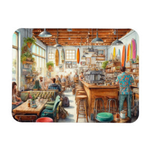 Ímã Café ecético em San Diego Mug