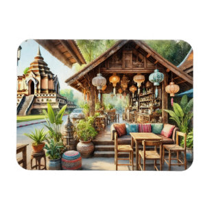 Ímã Café em Chiang Mai Wat Chedi Luang